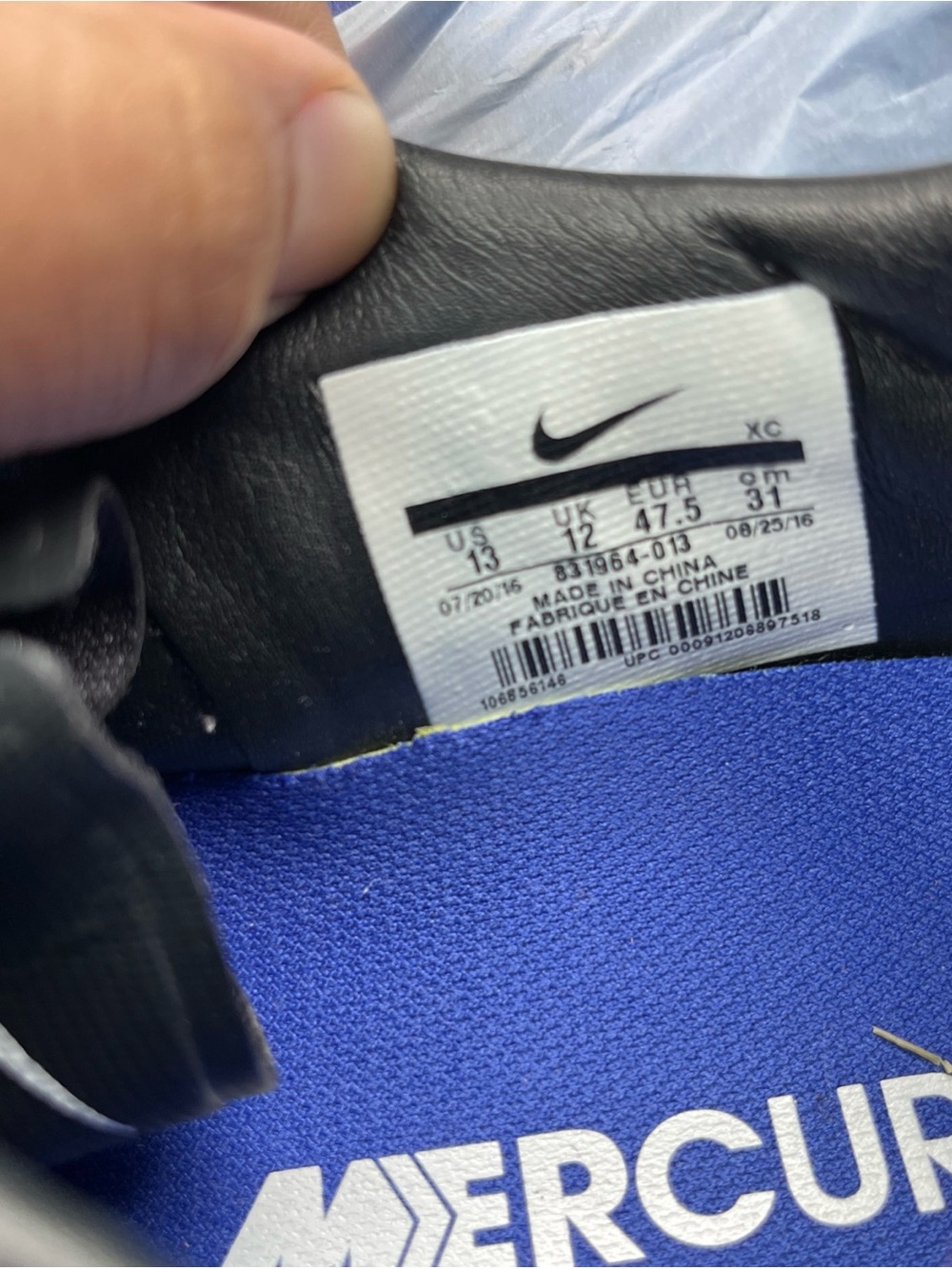 Nike Mercurial Vapor XI ACC FG Soccer Cleats Limited 2016 Men Size 13 US - Picture 6 of 6